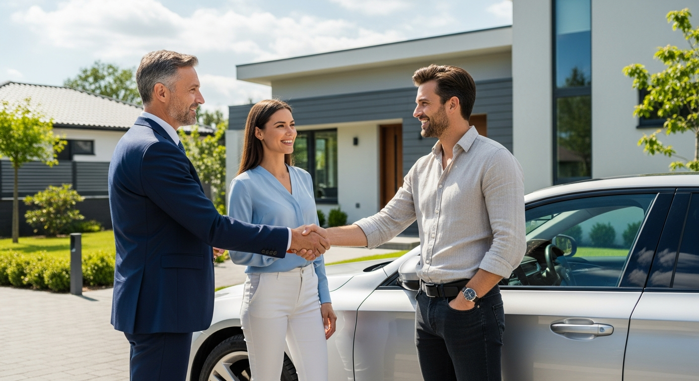 Advisor helping couple